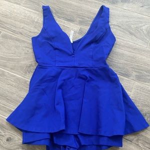 Deep V short dress